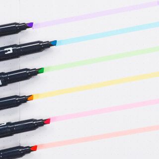 🌈Úžasné barvy zvýrazňovačů Tombow MONO Edge 🤩