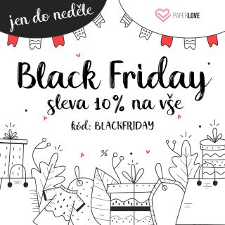 🖤 Black Friday je tu! Sleva 10% na celý sortiment! 🤩 Pouze do neděle! ⏰